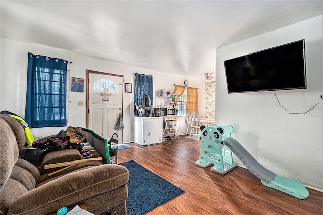 3201 E Mcberry St, Tampa, FL 33610 - living area featuring wood finished floors
