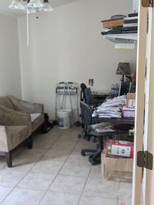 9761 Councilor Ln, North Fort Myers, FL 33917 - office space featuring tile patterned flooring and ceiling fan