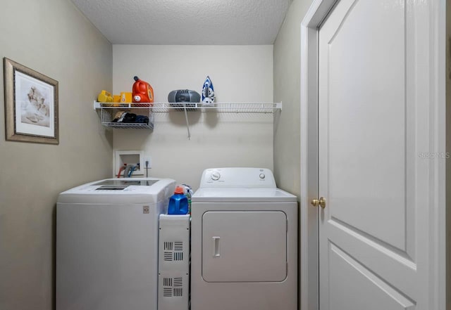 810 Erik Lake Rd, Brandon, FL 33510 - laundry area with washer and clothes dryer and a textured ceiling
