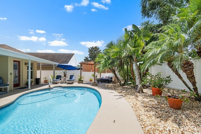 810 Erik Lake Rd, Brandon, FL 33510 - view of swimming pool with a fenced backyard and a patio area