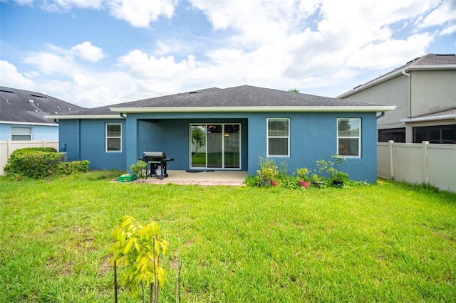11038 Spring Point Cir, Riverview, FL 33579 - rear view of property with a patio area and stucco siding