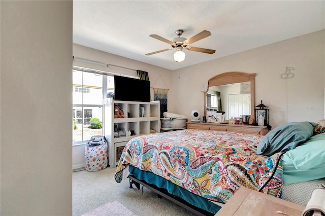 213 Draw Bridge Ln, Valrico, FL 33594 - bedroom with carpet floors and a ceiling fan
