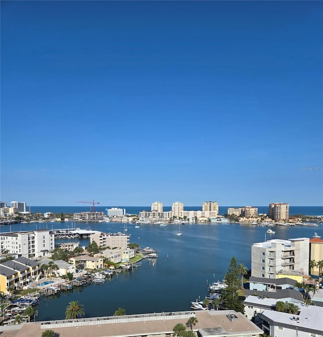 400 Island Way Unit 1606, Clearwater Beach, FL 33767 - water view with nearby urban area