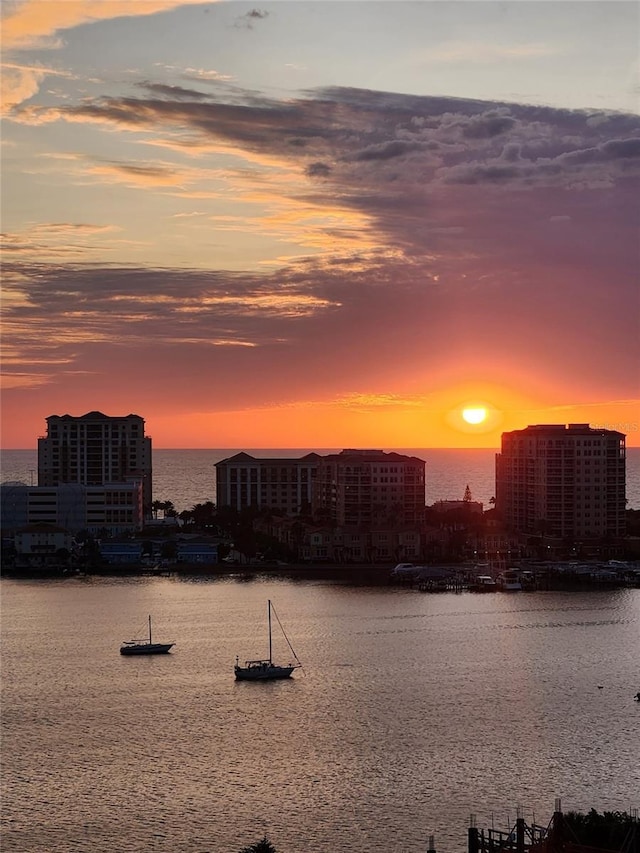 400 Island Way Unit 1606, Clearwater Beach, FL 33767 - water view with nearby urban area