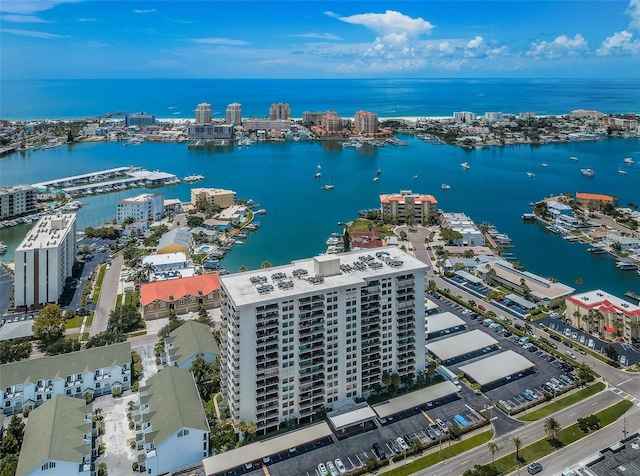 400 Island Way Unit 1606, Clearwater Beach, FL 33767 - view of urban area featuring a large body of water, a marina, and apartment complex / building