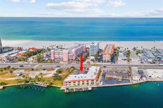 4103 Gulf Blvd Unit 106, St Pete Beach, FL 33706 - aerial view of expansive coastline and apartment complex / building
