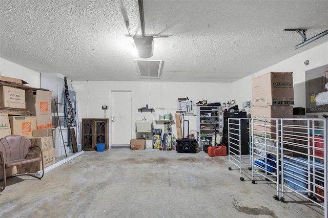7708 Fairlawn Dr, Hudson, FL 34667 - garage with french doors and a garage door opener
