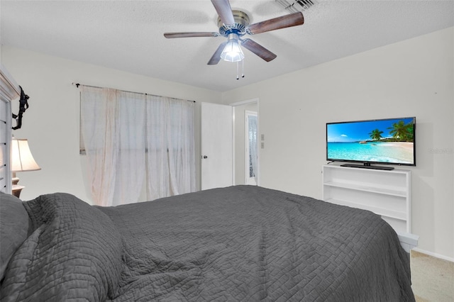 7708 Fairlawn Dr, Hudson, FL 34667 - bedroom with carpet floors, ceiling fan, and baseboards