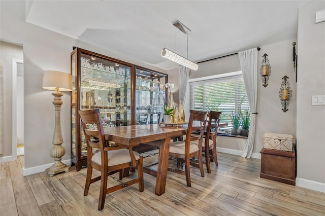 2824 Paddock Dr, Palm Harbor, FL 34684 - dining room with light wood finished floors and baseboards