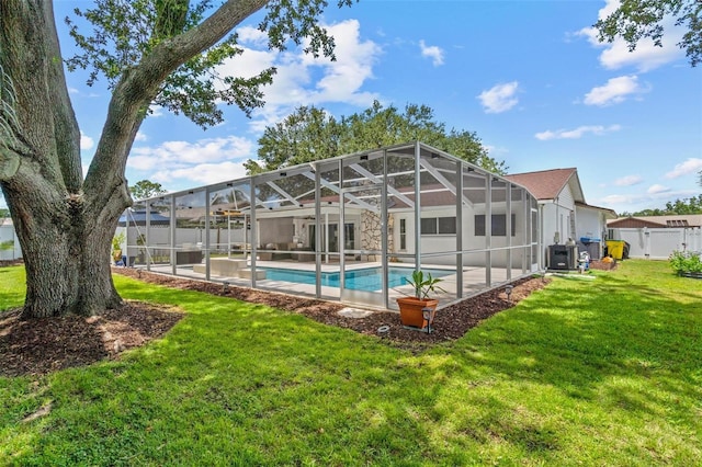 2824 Paddock Dr, Palm Harbor, FL 34684 - swimming pool with cooling unit and a patio