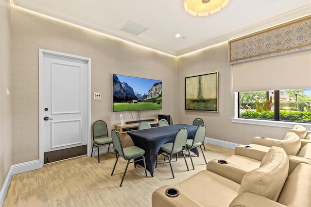 2724 Coco Palm Cir, Wesley Chapel, FL 33543 - home office with baseboards and light wood-style flooring