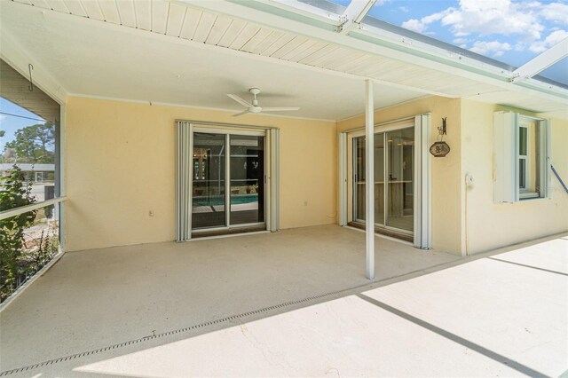1839 Neptune Dr, Englewood, FL 34223 - view of patio / terrace with a ceiling fan