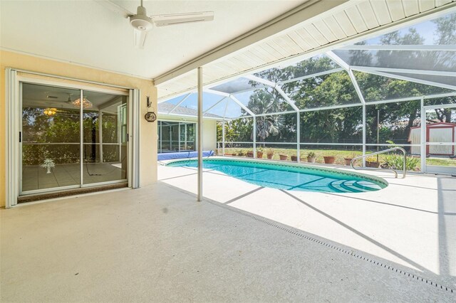 1839 Neptune Dr, Englewood, FL 34223 - swimming pool featuring a patio area and a lanai