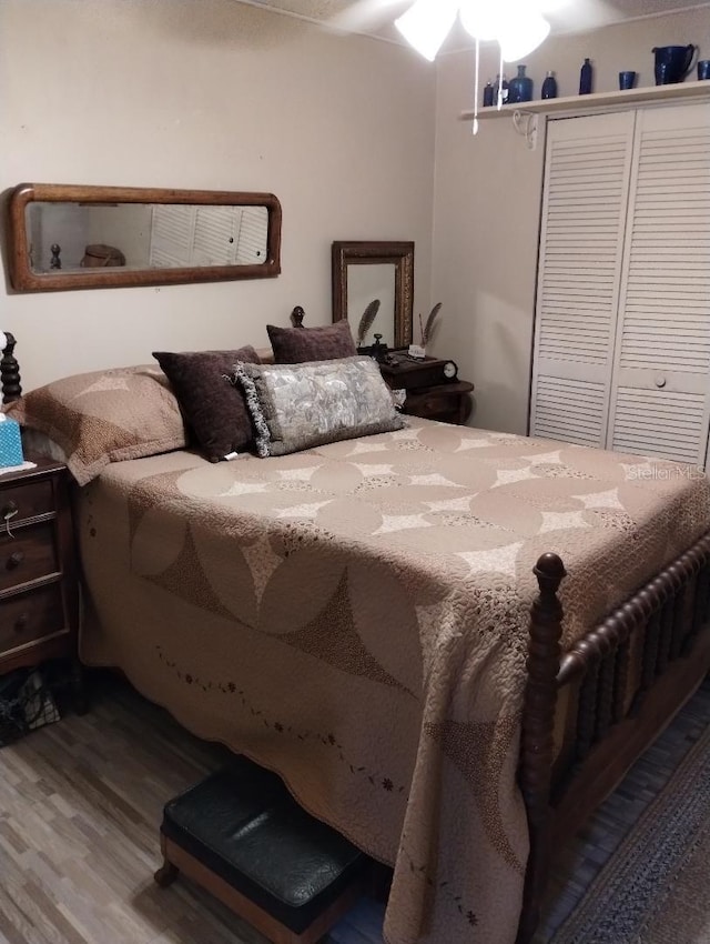 7608 Chenkin, Zephyrhills, FL 33540 - bedroom with wood finished floors
