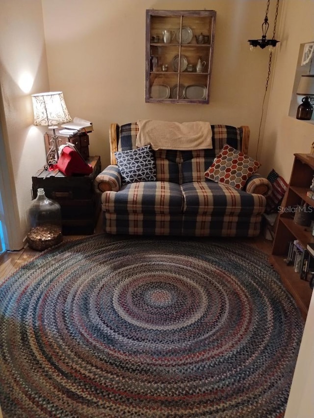 7608 Chenkin, Zephyrhills, FL 33540 - living area with wood finished floors