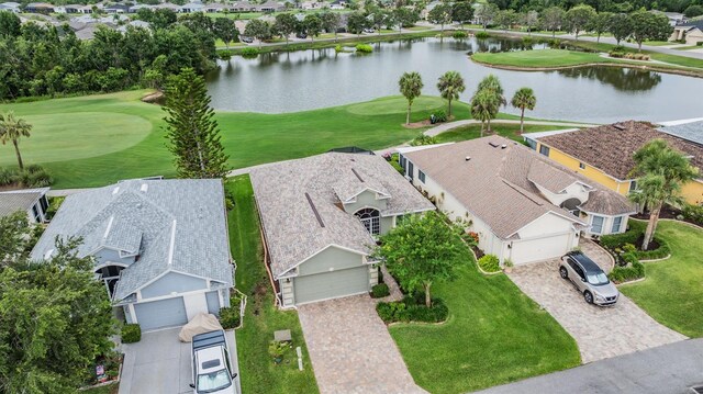 10232 Buncombe Way, San Antonio, FL 33576 - aerial perspective of suburban area featuring a nearby body of water and a local golf course