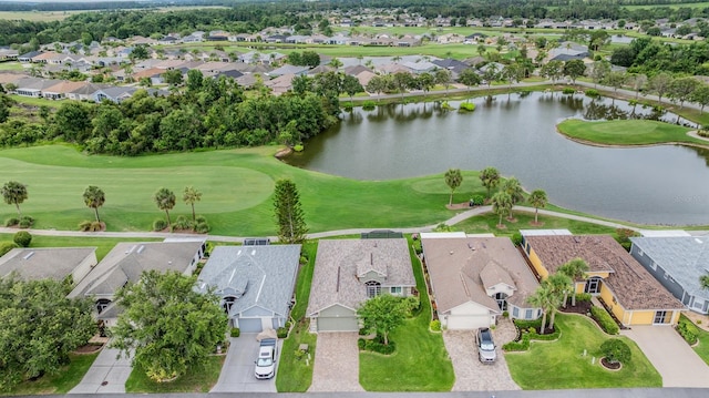 10232 Buncombe Way, San Antonio, FL 33576 - aerial perspective of suburban area featuring a nearby body of water and a golf club