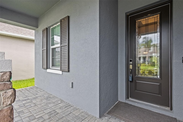 5742 Stockport St, Riverview, FL 33578 - property entrance with stucco siding
