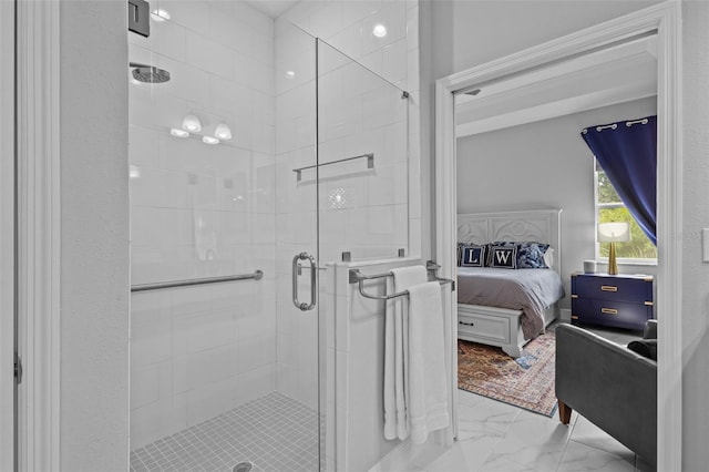 5742 Stockport St, Riverview, FL 33578 - ensuite bathroom featuring marble finish floors and a shower stall