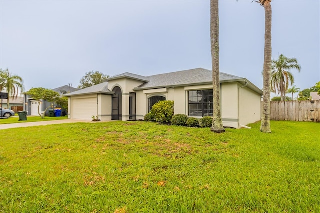 1209 Sugar Creek Ln, Rockledge, FL 32955 - single story home with stucco siding, concrete driveway, and a garage