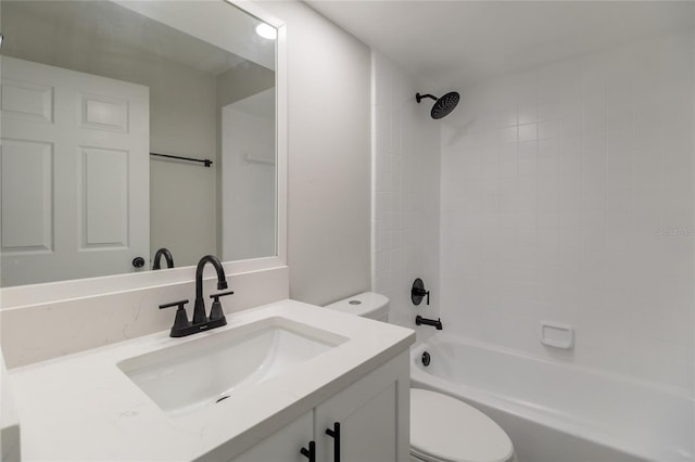 1209 Sugar Creek Ln, Rockledge, FL 32955 - full bathroom featuring toilet, vanity, and bathing tub / shower combination