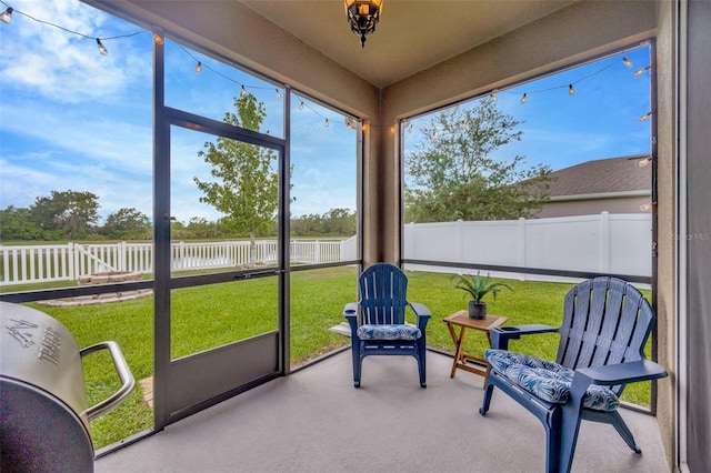 5624 Fisher Glen Loop, Wesley Chapel, FL 33545 - sunroom / solarium with a water view