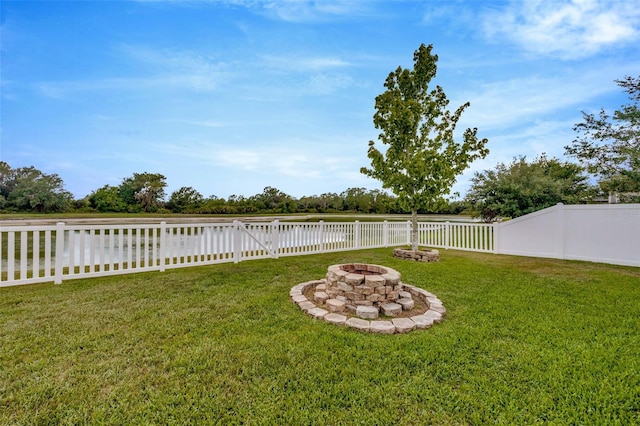 5624 Fisher Glen Loop, Wesley Chapel, FL 33545 - view of yard featuring an outdoor fire pit