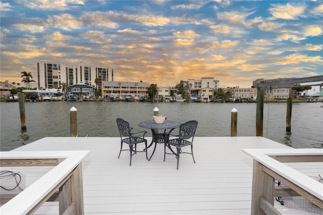 241 Skiff Pt Unit 1, Clearwater Beach, FL 33767 - dock area featuring a water view