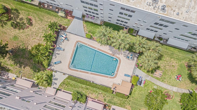 5501 80th St N Unit 206, Saint Petersburg, FL 33709 - aerial view of a pool