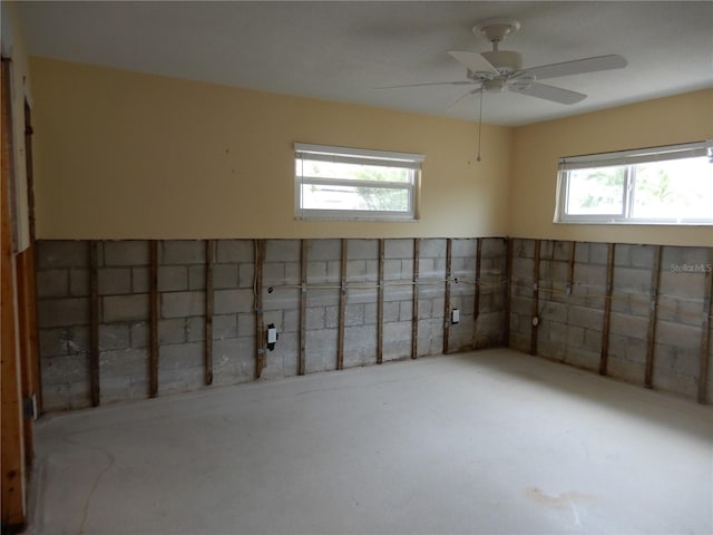 1897 Dolphin Blvd S, Saint Petersburg, FL 33707 - basement with ceiling fan