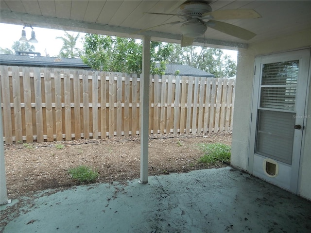 1897 Dolphin Blvd S, Saint Petersburg, FL 33707 - view of patio with ceiling fan