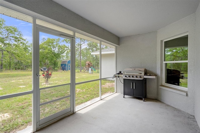 16473 Scaup Duck Ave, Weeki Wachee, FL 34614 - view of unfurnished sunroom