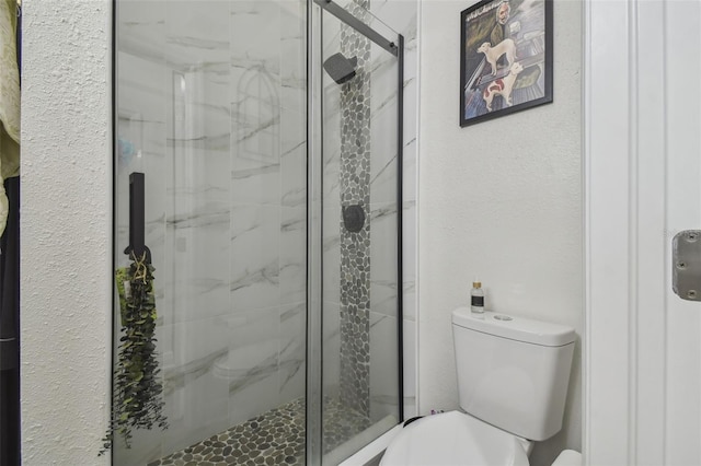 10422 Fenceline Rd, New Port Richey, FL 34655 - full bathroom featuring toilet and a stall shower