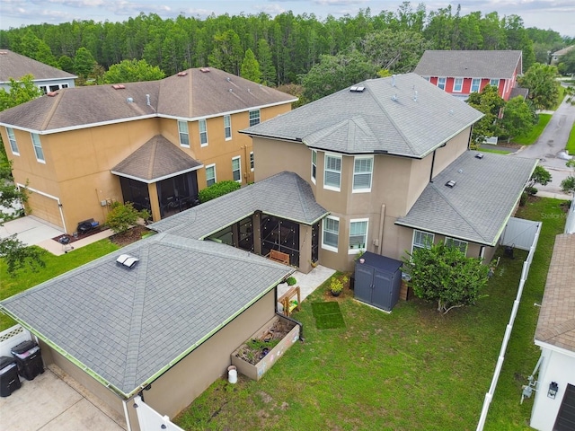 10422 Fenceline Rd, New Port Richey, FL 34655 - aerial view of residential area featuring a forest