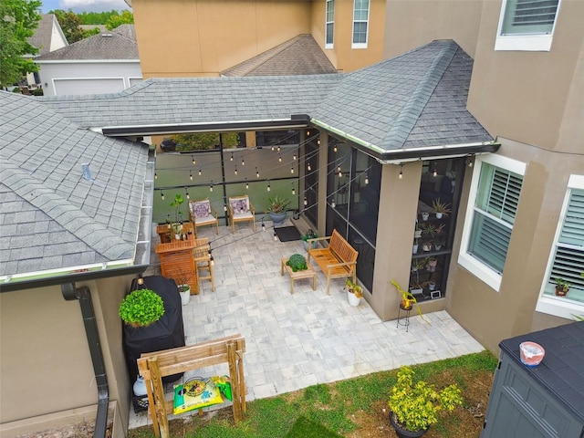 10422 Fenceline Rd, New Port Richey, FL 34655 - view of patio with a sunroom