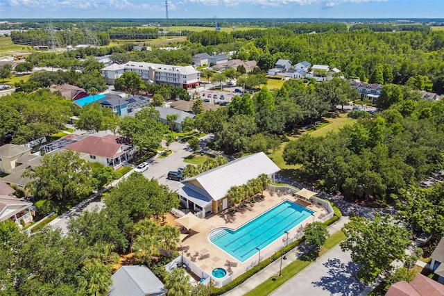 10422 Fenceline Rd, New Port Richey, FL 34655 - drone / aerial view of a pool