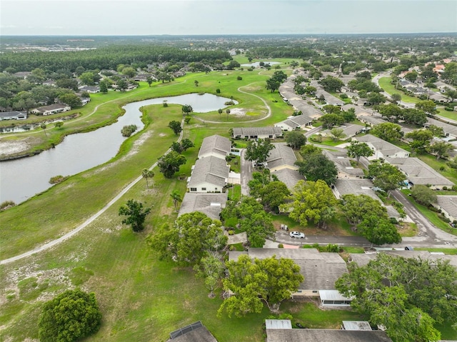 1508 Ingram Dr Unit 20, Sun City Center, FL 33573 - aerial perspective of suburban area with a large body of water