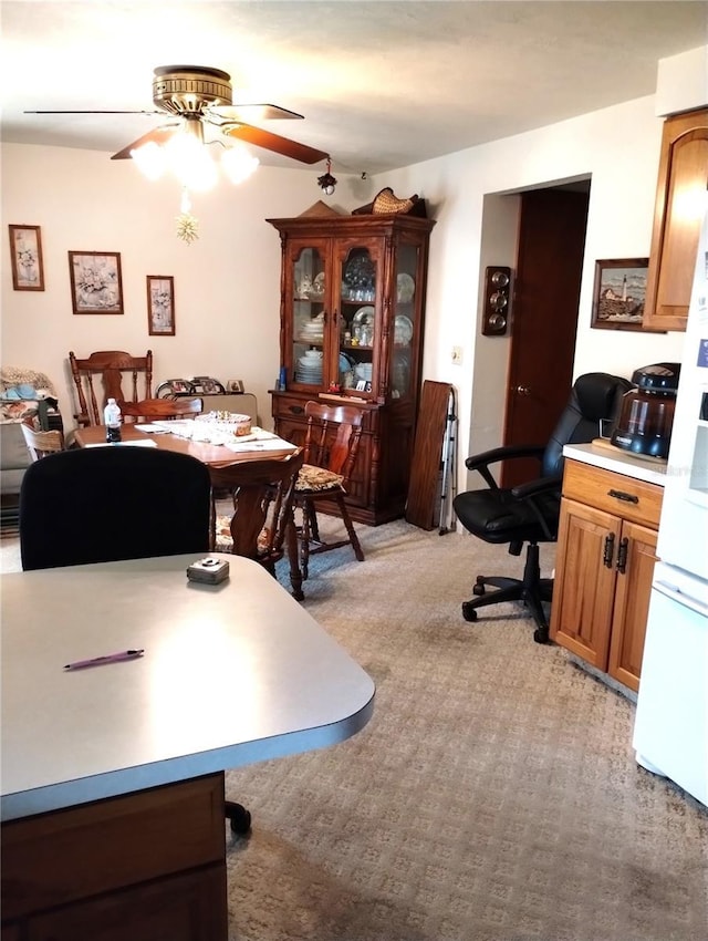 39343/39349 Rusbe, Zephyrhills, FL 33540 - office with a ceiling fan and light colored carpet