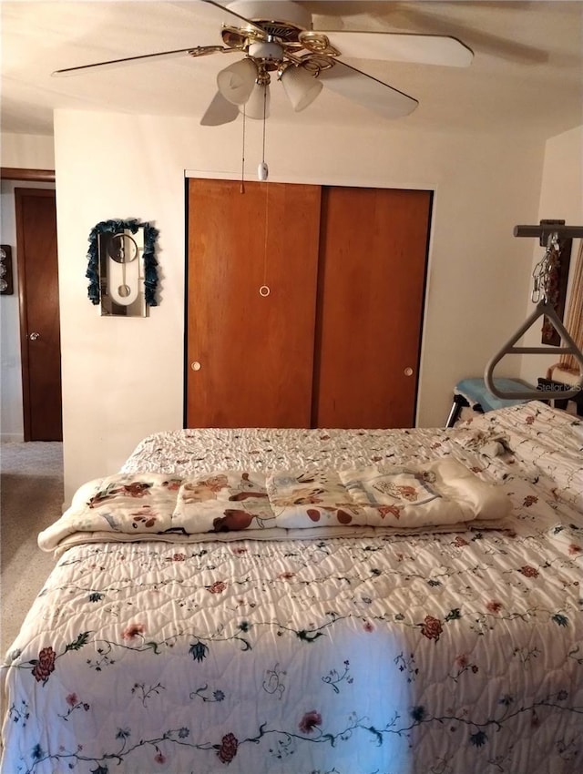 39343/39349 Rusbe, Zephyrhills, FL 33540 - carpeted bedroom featuring a closet and ceiling fan