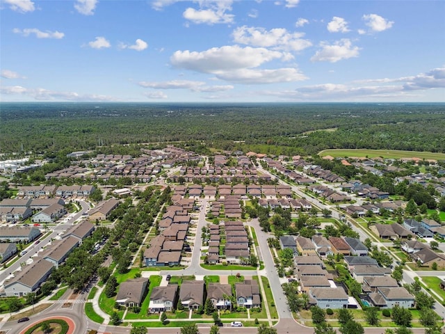 14110 Barrington Stowers Dr, Lithia, FL 33547 - view of property location featuring a heavily wooded area and nearby suburban area