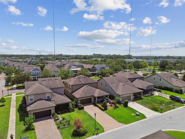 14110 Barrington Stowers Dr, Lithia, FL 33547 - aerial perspective of suburban area