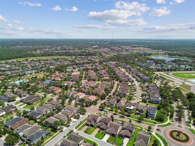 14110 Barrington Stowers Dr, Lithia, FL 33547 - aerial view of property and surrounding area with a nearby body of water and nearby suburban area