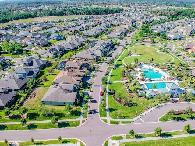 14110 Barrington Stowers Dr, Lithia, FL 33547 - view of property location with a pool and nearby suburban area