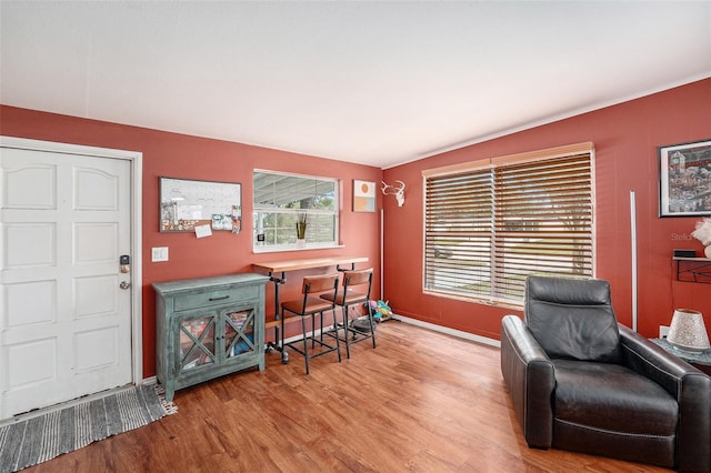 8556 91st Ter, Seminole, FL 33777 - home office featuring wood finished floors and baseboards