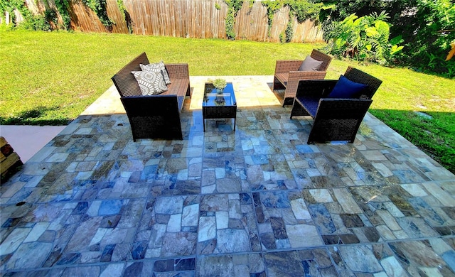 1373 Fairfax Rd, Clearwater, FL 33764 - view of patio / terrace with an outdoor hangout area