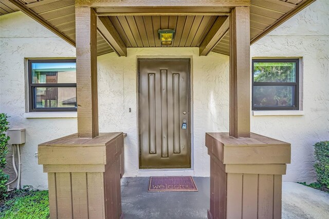 1400 Tarpon Woods Blvd Unit A4, Palm Harbor, FL 34685 - entrance to property with stucco siding