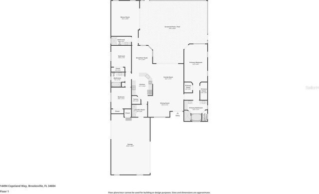 14494 Copeland Way, Brooksville, FL 34604 - home floor plan