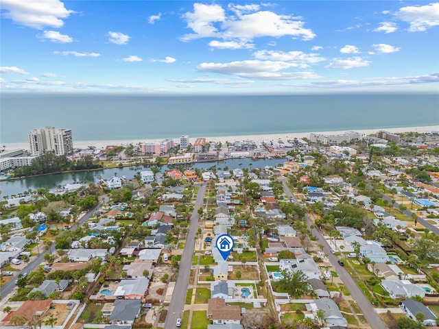 260 42nd Ave, St Pete Beach, FL 33706 - aerial view of property's location with a nearby body of water, nearby suburban area, and nearby urban area
