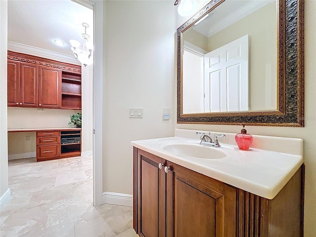 27511 Hialeah Way, Wesley Chapel, FL 33544 - bathroom with baseboards and vanity