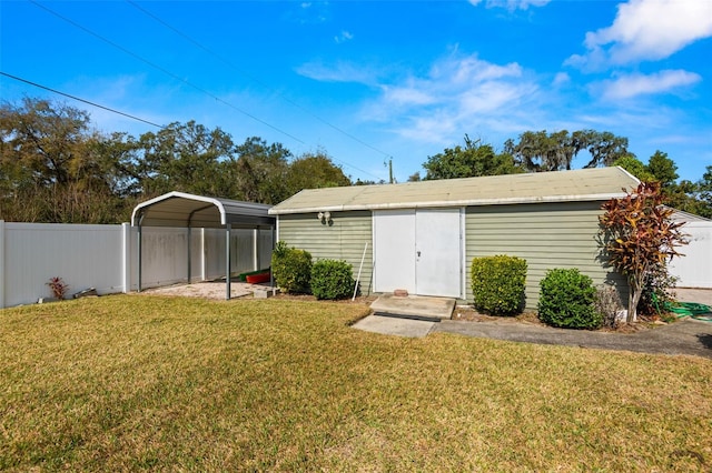 6143 Black Walnut Dr, Bartow, FL 33830 - view of outbuilding with a detached carport